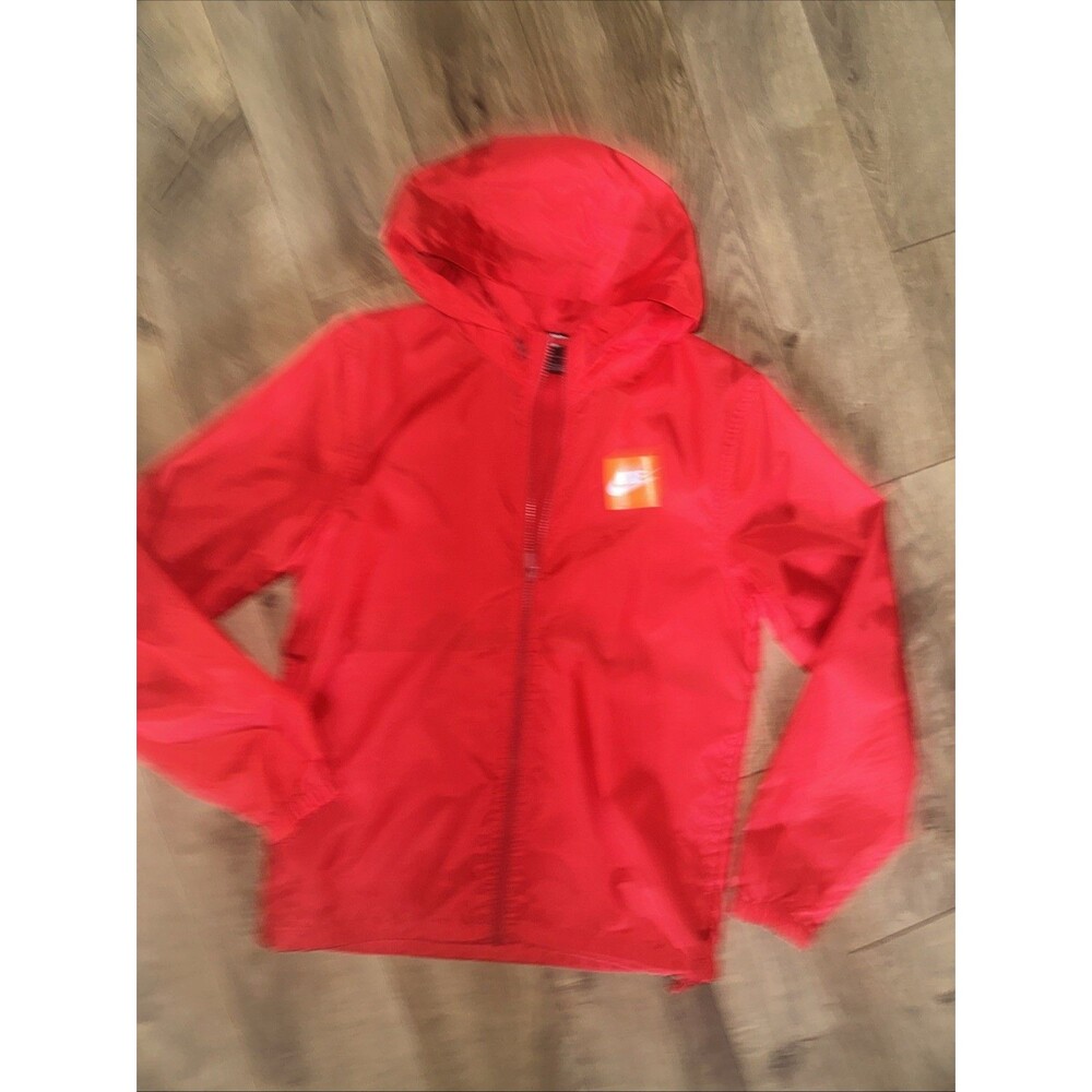 Men’s NIKE Zip Up Hooded Jacket Size Small Just Do It Vented Cinched Waist